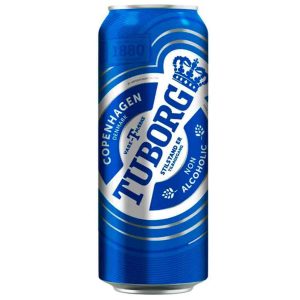 آبجو بدون الکل توبورگ Tuborg حاوی ویتامین های گروه B، ویتامین 500 میل