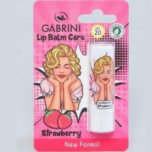 بالم لب SPF20 عصاره توت فرنگی مدل STRAWBERRY گابرینی ا Gabraini Lip Balm, Model Strawberry